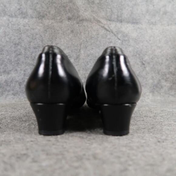 Hush Puppies Shoes Womens 8.5 Pump Loafer Slip On Fashion Cap Toe Retro Classic - Picture 5 of 14